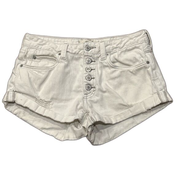 Free People Pants - We The Free People Jeans Shorts Womens 26 Denim Romeo Rolled Cut Off Distressed